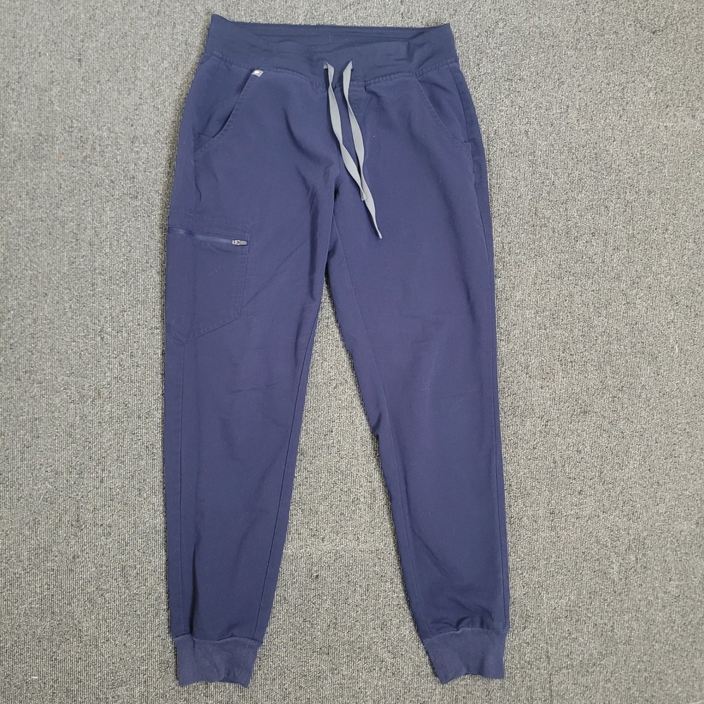 FIGS Small‎ Zamora Jogger Scrub Pants Womens Navy Blue Technical Collection
